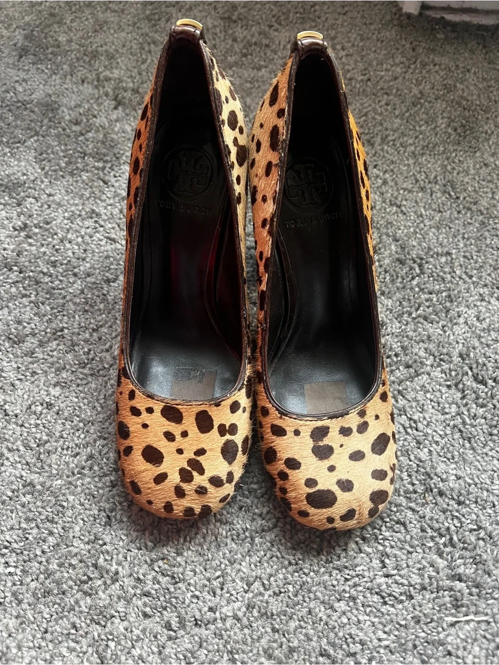 Tory Burch Leopard Print Platform Pumps